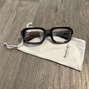 SevenColor Retro Rectangular Non-Prescription Glasses